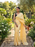 Ethereal Solid Chiffon Ready To Wear Saree